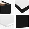 vidaXL Ottoman Bed with Mattresses Black 180x200cm Velvet