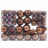 vidaXL Christmas Baubles 98 pcs Brown &Oslash;3/4/6 cm