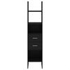 vidaXL Book Cabinet Black 40x35x180 cm Engineered Wood