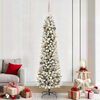 vidaXL Artificial Christmas Tree with 300 LEDs with Stand White 210 cm