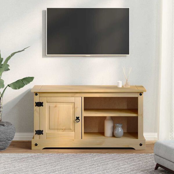 vidaXL TV Cabinet Corona 100x40x52 cm Solid Wood Pine