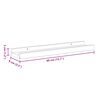 vidaXL Picture Frame Ledge Shelves 2 pcs White 40x9x3 cm MDF