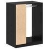 vidaXL Wardrobe with Shelf with Storage Black Oak 77 x 48 x 102 cm