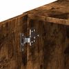 vidaXL Slim Storage Cabinet Smoked Oak 30x42.5x225 cm Engineered Wood