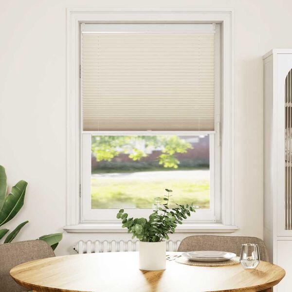 vidaXL Plisse Blind 90x150cm Cream