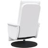 vidaXL Massage Recliner Chair with Footrest White Faux Leather