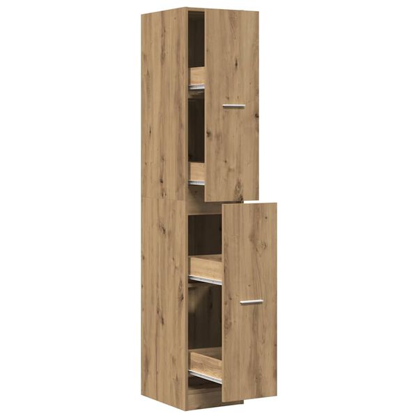 vidaXL Apothecary Cabinet&nbsp;Artisian Oak 30x41x174.5 cm Engineered Wood