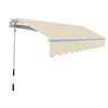 Awning Top Sunshade Canvas Cream 6 x 3 m