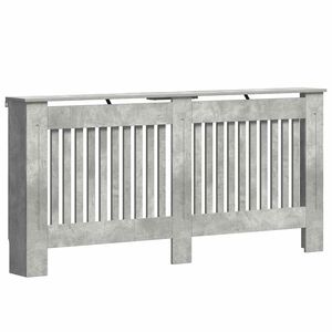 vidaXL Radiator Cover Concrete Grey 172 x 19 x 81.5 cm Engineered Wood