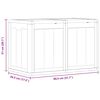 vidaXL Garden Storage Box 180L Grey PP Wood Look