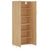 vidaXL Highboard Sonoma Oak 69.5x34x180 cm Engineered Wood