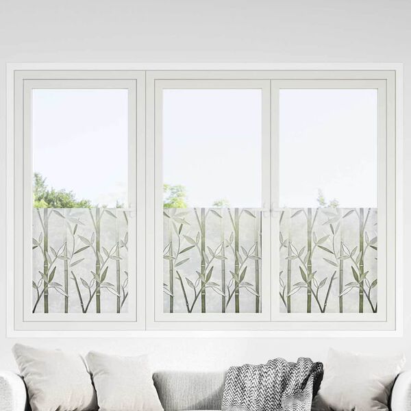 vidaXL Window Film Bamboo Pattern 45 x 500 cm PVC