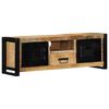 vidaXL TV Cabinet 100x30x35 cm Solid Rough Wood Mango