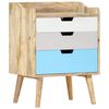 vidaXL Bedside Cabinet 47x35x63 cm Solid Mango Wood