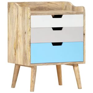 vidaXL Bedside Cabinet 47x35x63 cm Solid Mango Wood