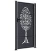 vidaXL Garden Gate Anthracite 100x200 cm Steel Tree Design