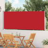 vidaXL Patio Retractable Side Awning 120x500 cm Red