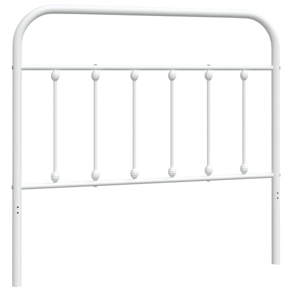 vidaXL Metal Headboard White 107 cm