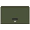 vidaXL Wall Cabinet for Garage with Gas-lift Door Olive green