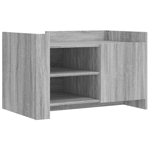 vidaXL Coffee Table Grey Sonoma 80x50x50 cm Engineered Wood