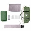 vidaXL Cabin Tent with Roof Green and White 333 x 317 x 194 cm