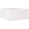 vidaXL Garden Planter White 100x100x46 cm Solid Wood Pine