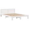 vidaXL Bookcase Bed without Mattress White 160x200 cm Solid Wood Pine