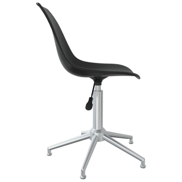 vidaXL Swivel Office Chair Black PP