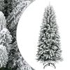 vidaXL Christmas trees Warm White PVC and Plastic and Steel and PE