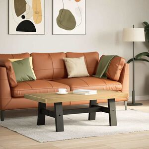 vidaXL Coffee Table NOAIN Black 119 x 60 x 40 cm Solid Pine Wood