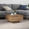 vidaXL Coffee Table Artisan Oak 55 x 55 x31 cm Engineered Wood