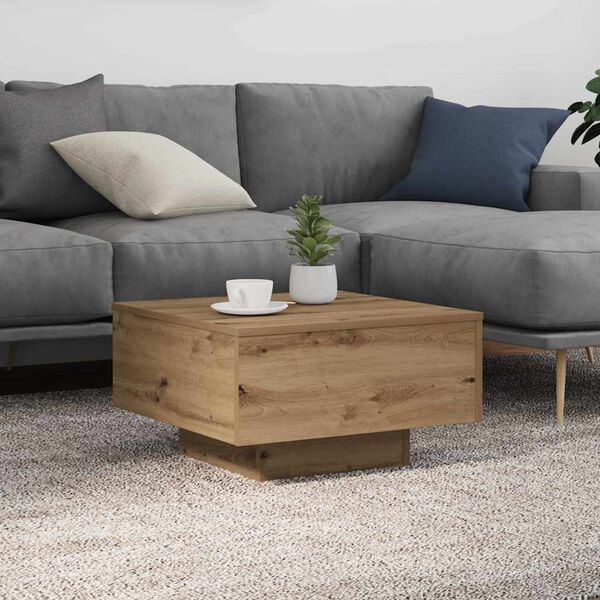 vidaXL Coffee Table Artisan Oak 55 x 55 x31 cm Engineered Wood