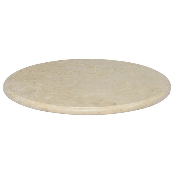 vidaXL Table Top Cream &Oslash;60x2.5 cm Marble