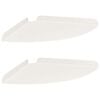 vidaXL Corner Floating Shelf 2 pcs White 30 x 30 x 2 cm