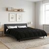 vidaXL Winter Duvet Quilted Black 200 x 240 cm Microfiber