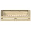 vidaXL Daybed with Drawers without Mattress Sonoma Oak 90x200 cm