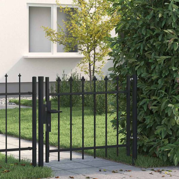 vidaXL Door Fence Gate Boxtel with Spear Top 100x75 cm