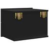 vidaXL Bedside Cabinets 2 pcs Black 40x30x30 cm Engineered Wood