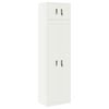 vidaXL Storage Cabinet 2 pcs White 60 x 40 x 220 cm Steel Lockable