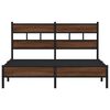 vidaXL Bed Frame without Mattress Brown Oak 140x200 cm Engineered Wood