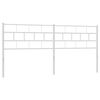 vidaXL Metal Replace Headboard White 193 cm
