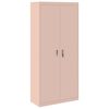 vidaXL Storage Cabinet 2 pcs Pink 90 x 40 x 200 cm Cold-Rolled Steel
