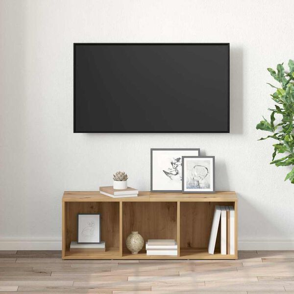 vidaXL TV Cabinet Set Brown 72 x 35 x 37 cm Engineered Wood