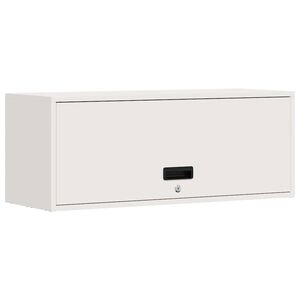vidaXL Wall Cabinet for Garage with Gas-lift Door White