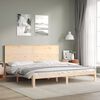 vidaXL Bed Frame without Mattress Super King Size Solid Wood Pine