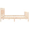 vidaXL Bed Frame without Mattress Solid Wood Pine