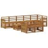 vidaXL Outdoor Sofa Set 8 pcs Natural Solid Acacia Wood