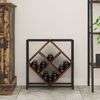 vidaXL Wine Rack Smoked Oak 51 x 18 x 52.5 cm Engineered Wood