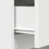 vidaXL Bedside Cabinet White 39x35x65 cm Engineered Wood