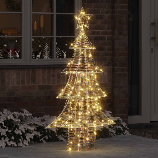 vidaXL Christmas Tree with 160 LEDs Warm white 150 cm PET